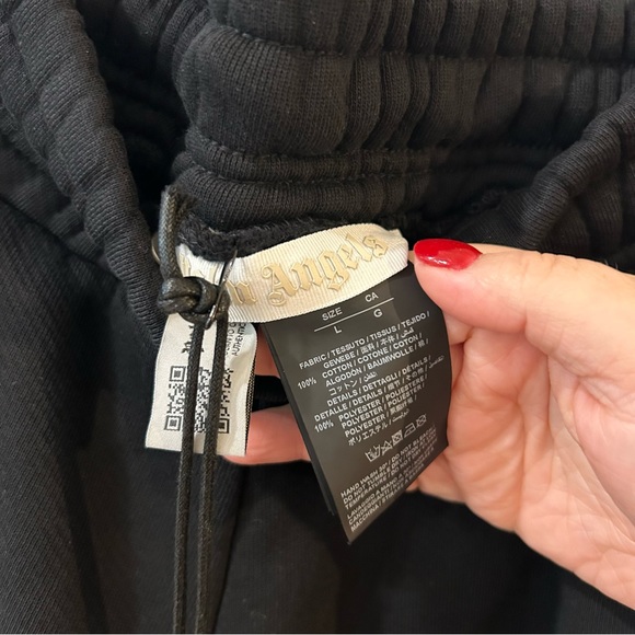 NWT Palm Angels Black Logo Track Jogger Sweatpants - Picture 6 of 6